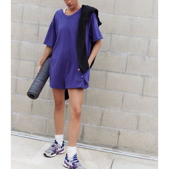 FP MOVEMENT Hot Shot Tee Romper / Dark Amethyst - Picture 2 of 11